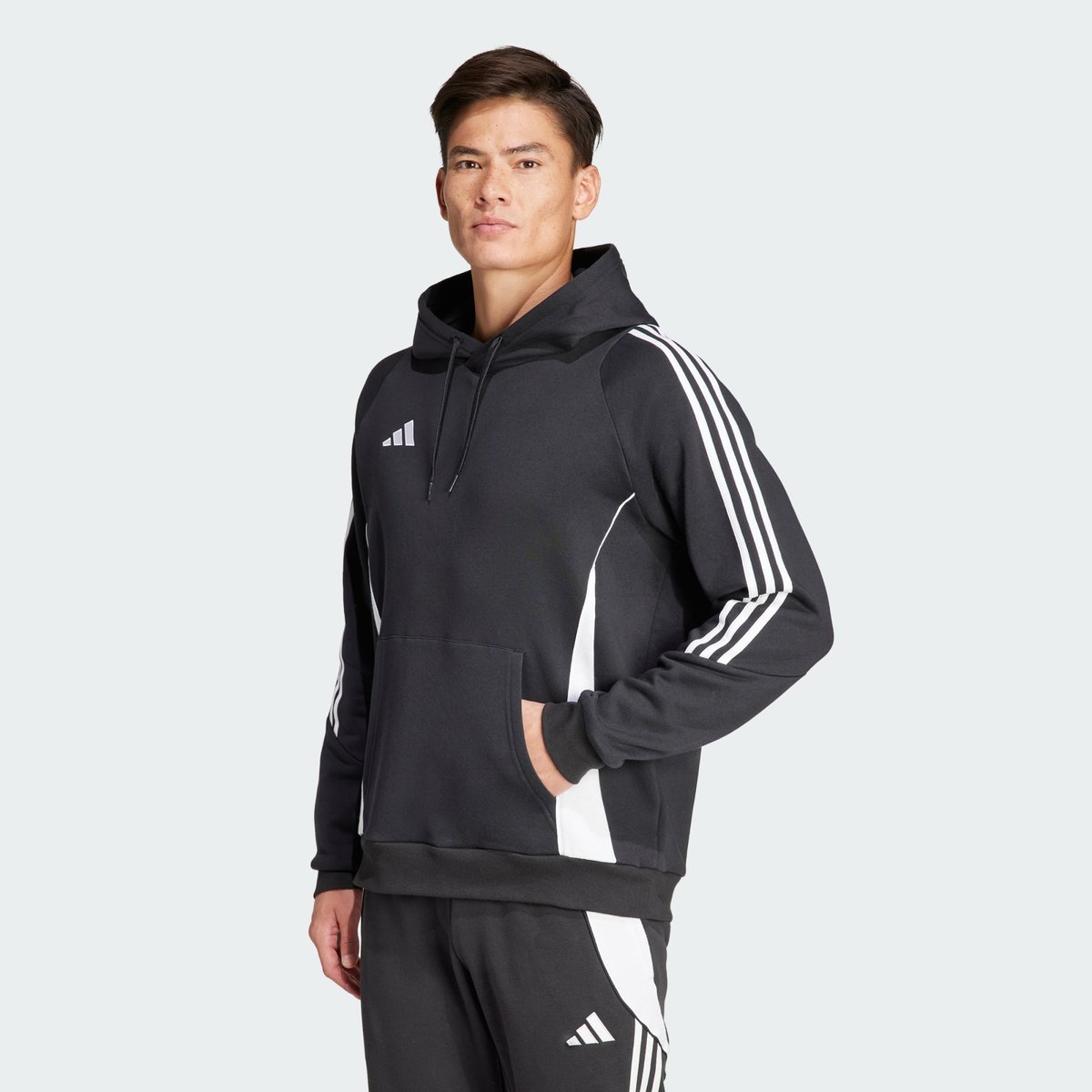 Sweat-shirt à capuche de survêtement Tiro 24 black / white, adidas Performance