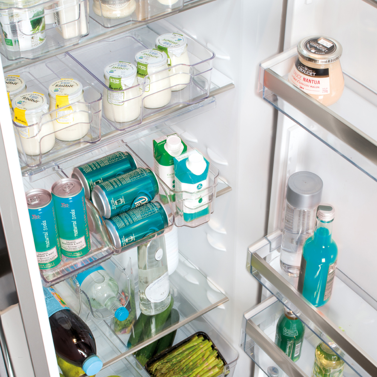 Rangement pour frigo 6L SMART FRIDGE transparent, 5FIVE SIMPLY SMART