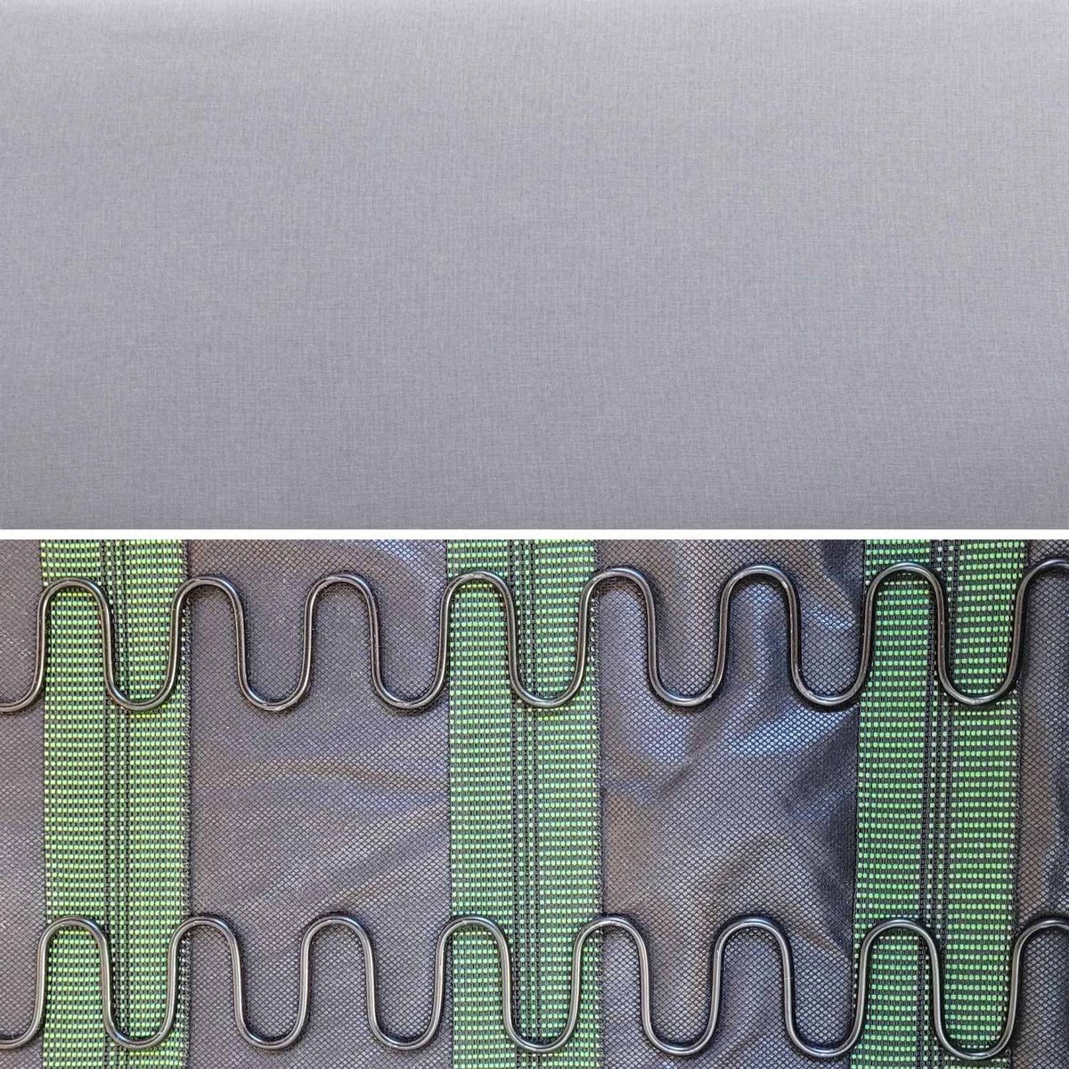 Banquette 2 places + fauteuil 1 place bois de peuplier, d'hévéa et tissu ISAK gris clair, SWEEEK
