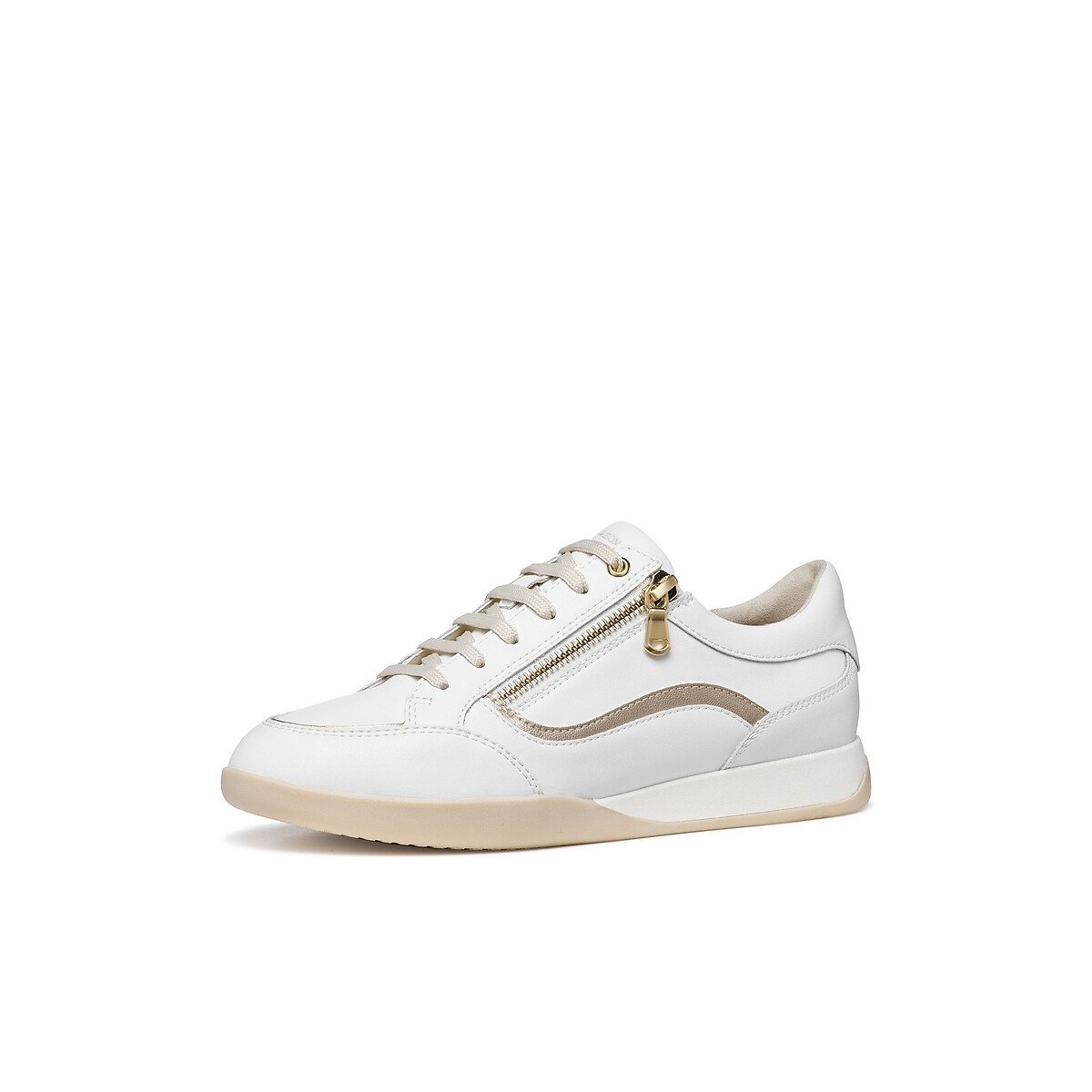 Maryemy Breathable Zip-Up Trainers white, GEOX