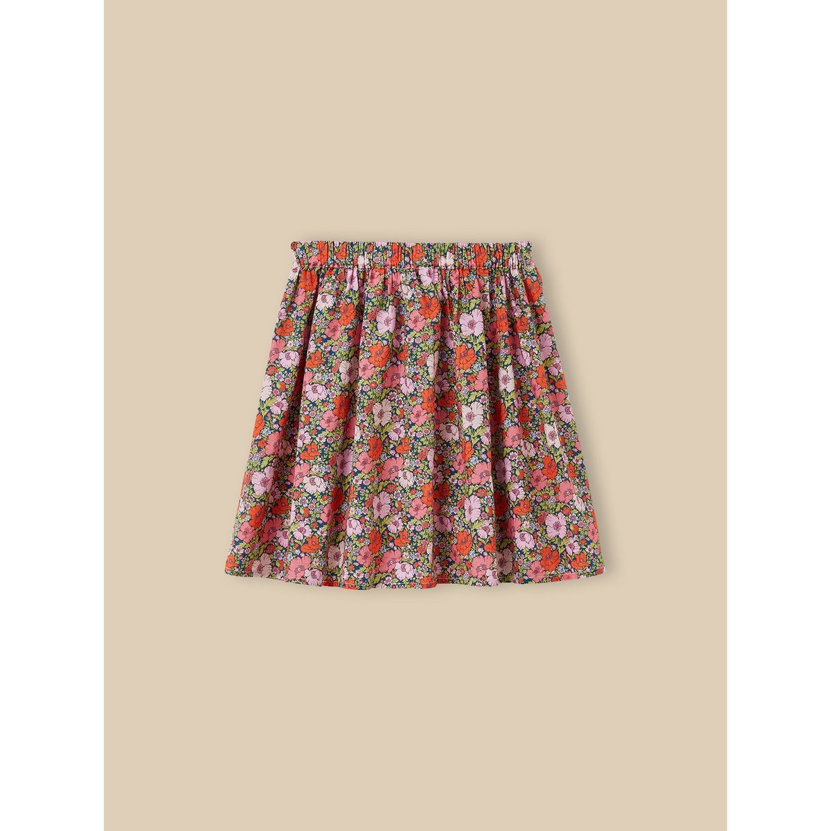 Jupe en tissu Liberty liberty meadow song corail, CYRILLUS