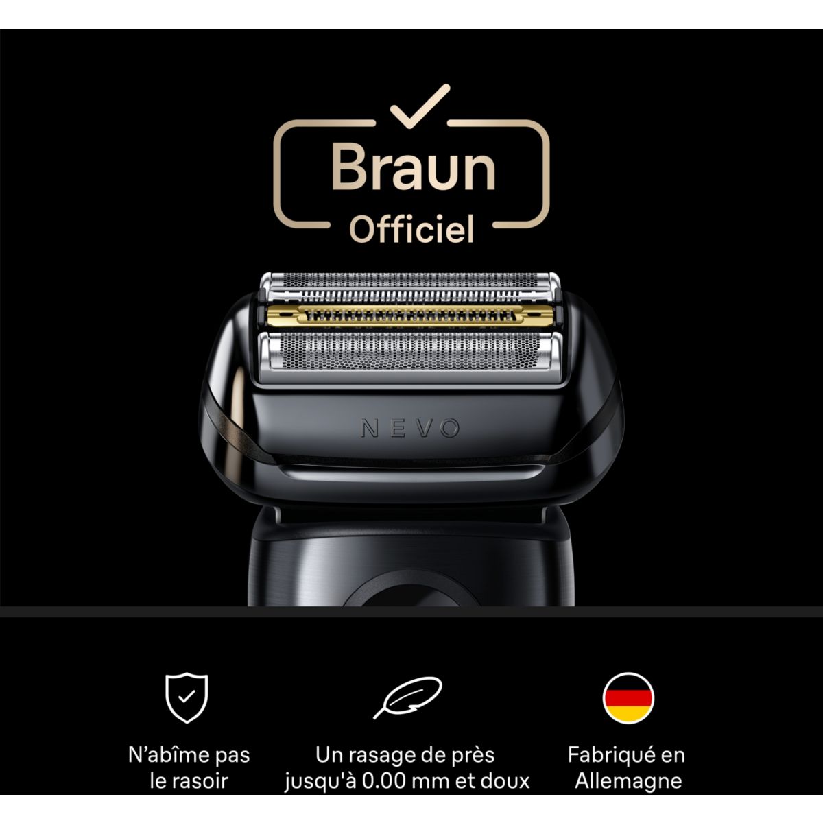 Tête de rasoir de rasoir NEVO-S 11000C couleur unique, BRAUN