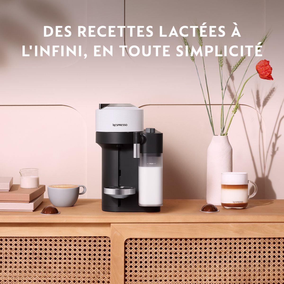 Nespresso One Blanche ENV300.W couleur unique, DELONGHI
