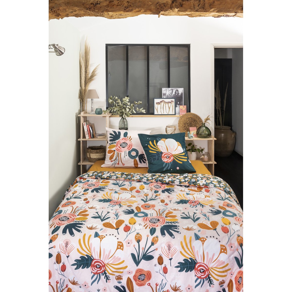 Parure Housse de couette Collection Ballade Champêtre multicolore, EDEN