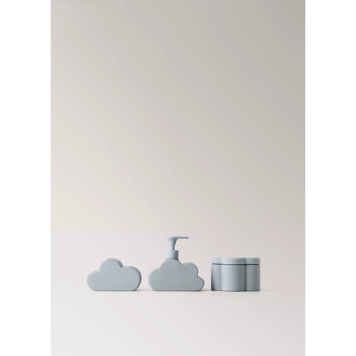 Boîte salle de bain en grès en forme de nuage bleu ciel, MANGO HOME