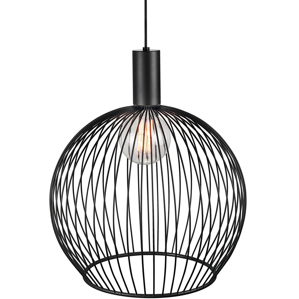 Suspension minimaliste en métal, AVER noir, DESIGN FOR THE PEOPLE