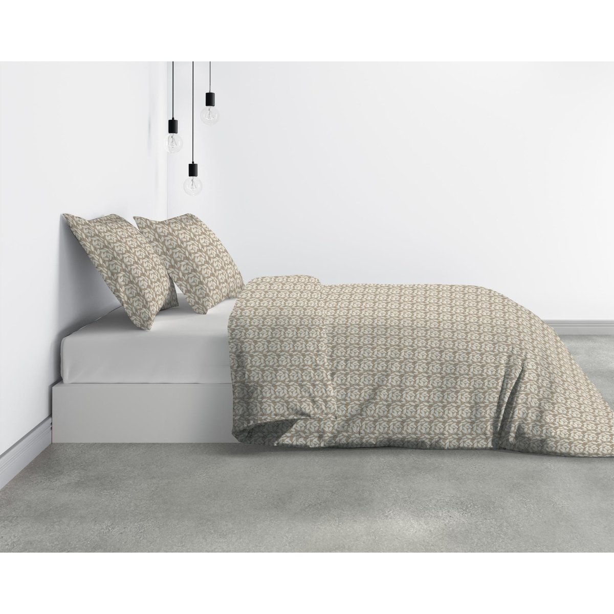 Parure housse de couette en microfibre, Carmel multicolore, C DESIGN HOME TEXTILE