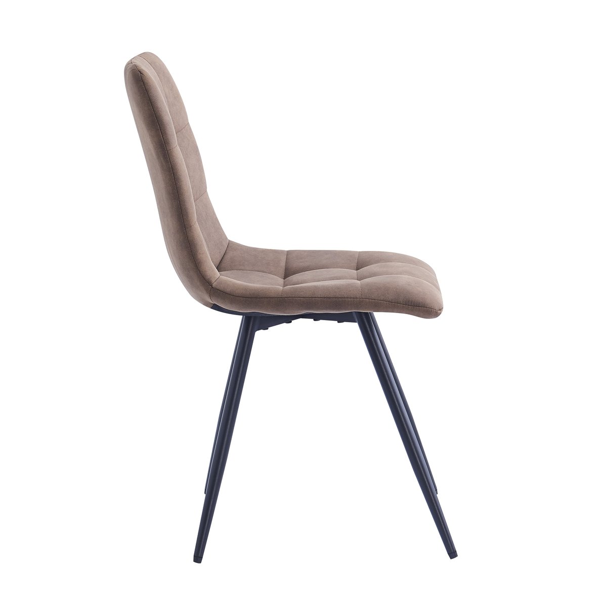 Lot de 2 chaises, métal et simili, BJORN marron vintage, NORDLYS