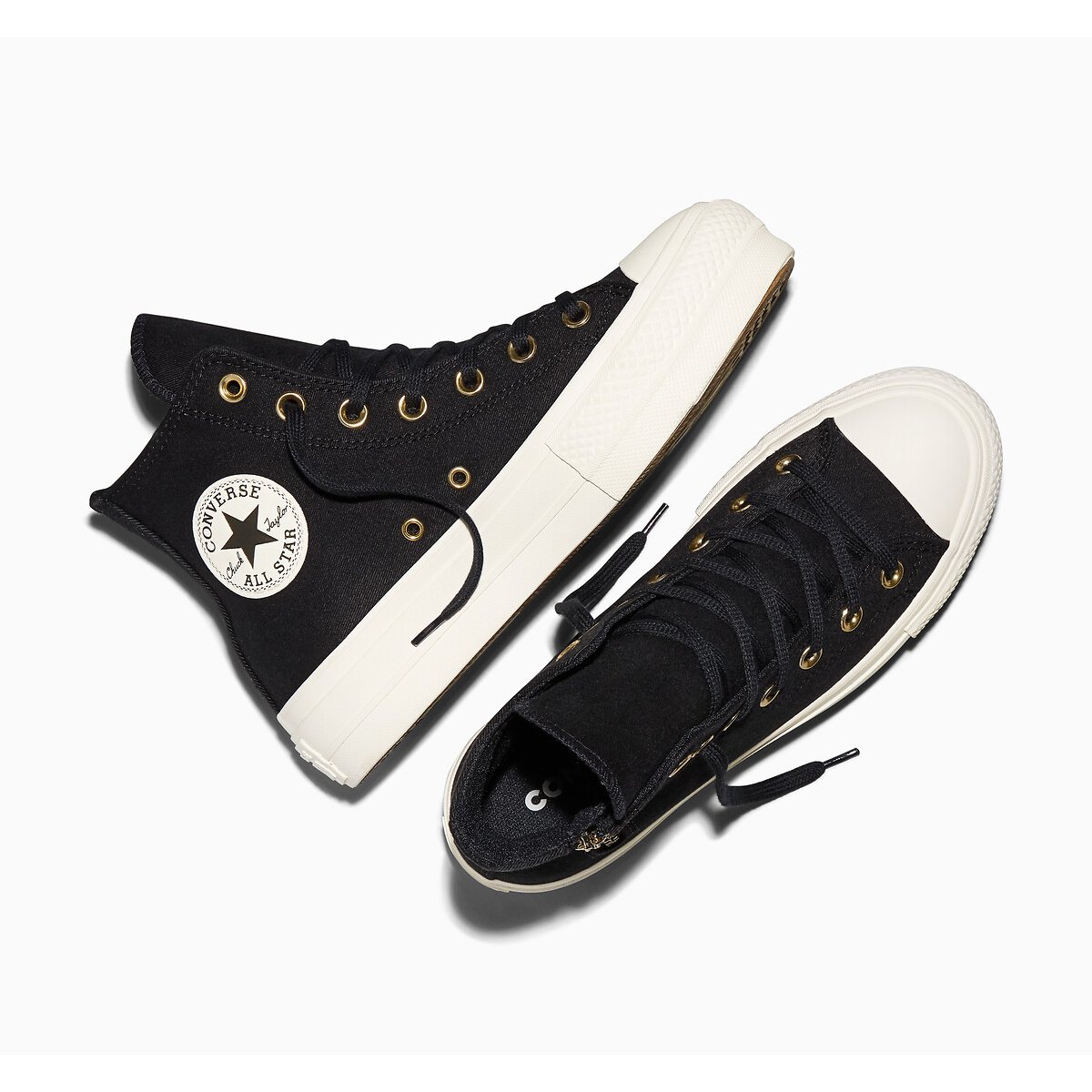 Baskets CHUCK TAYLOR ALL STAR LIFT OX SIDE ZIP noir, CONVERSE