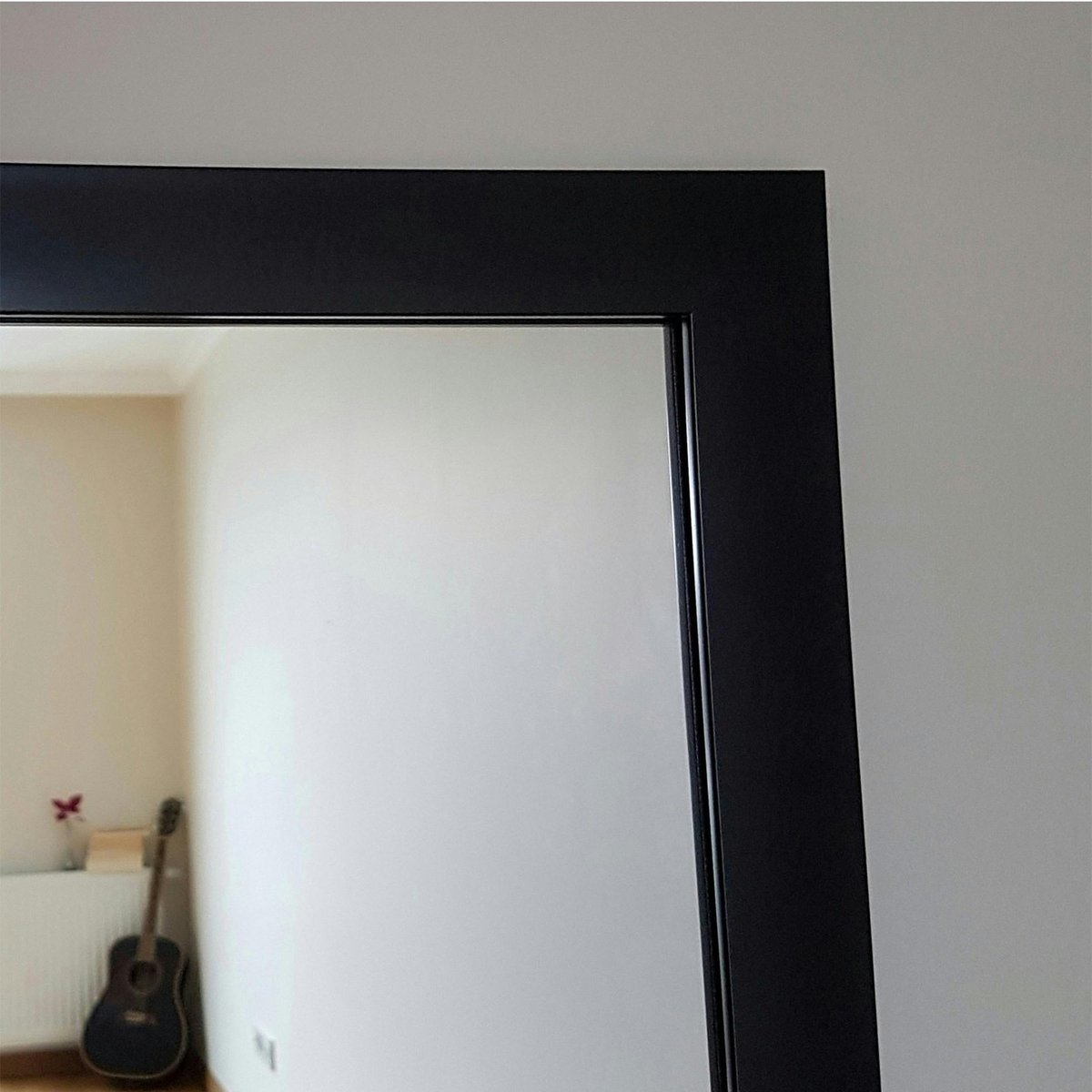 Miroir d'entrée vertical noir 105 cm - style moderne CODY noir, PIER IMPORT