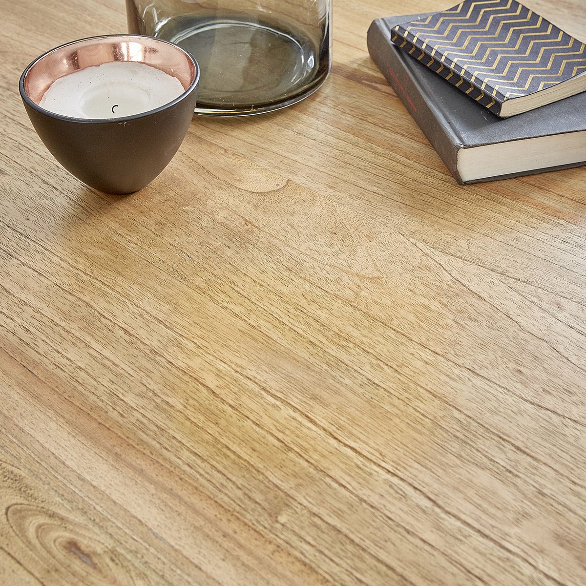 Table basse en bois massif ronde 100 cm BASILE naturel, BERAH GETAH