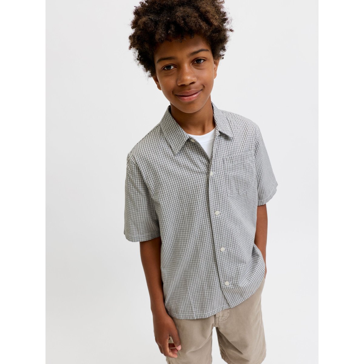 Chemise asphalt, JACK & JONES JUNIOR
