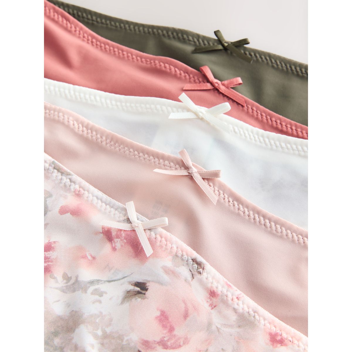 Slip invisible avec dentelle, lot de 5 vert sauge, NEXT