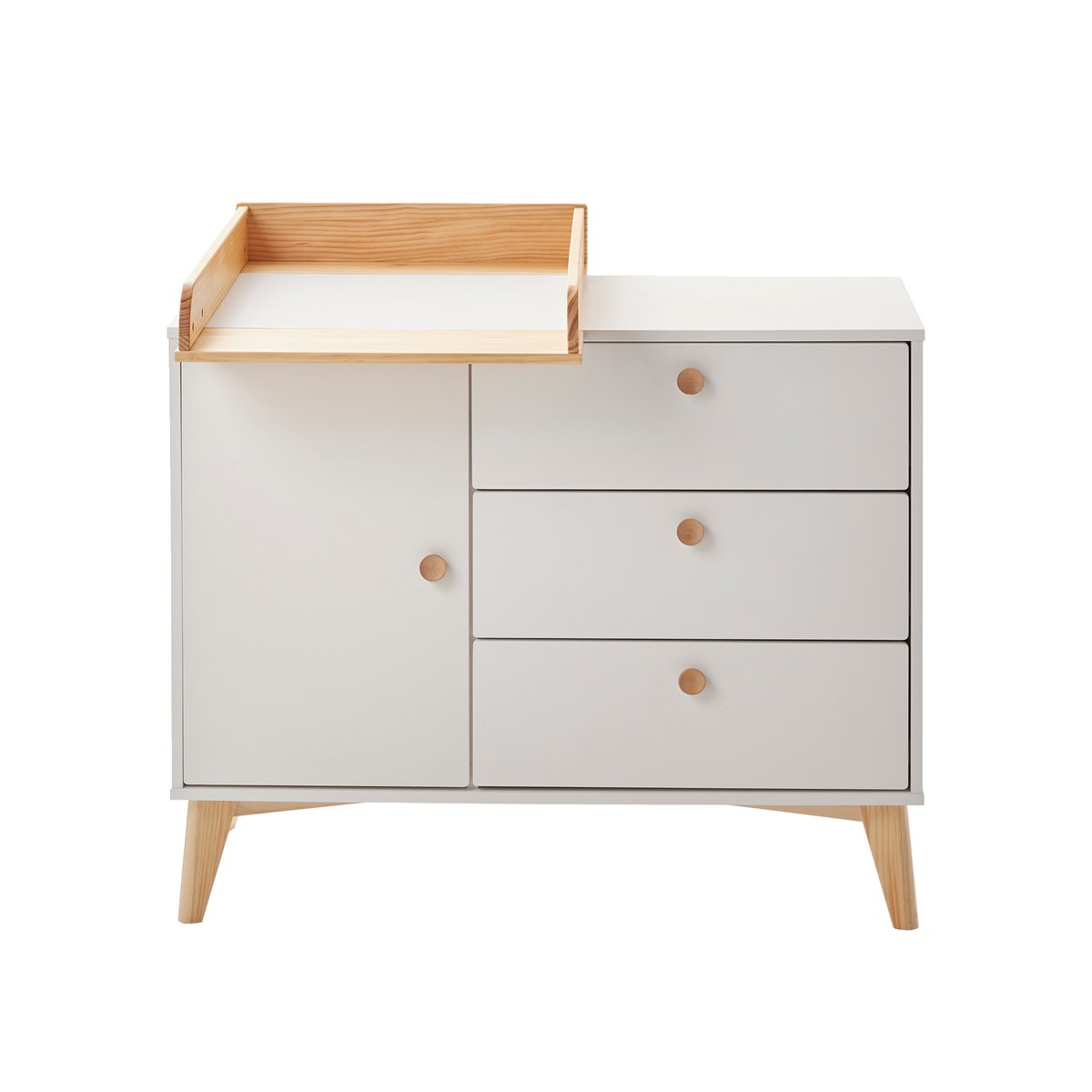 Commode SONGE blanc/bois, VERTBAUDET