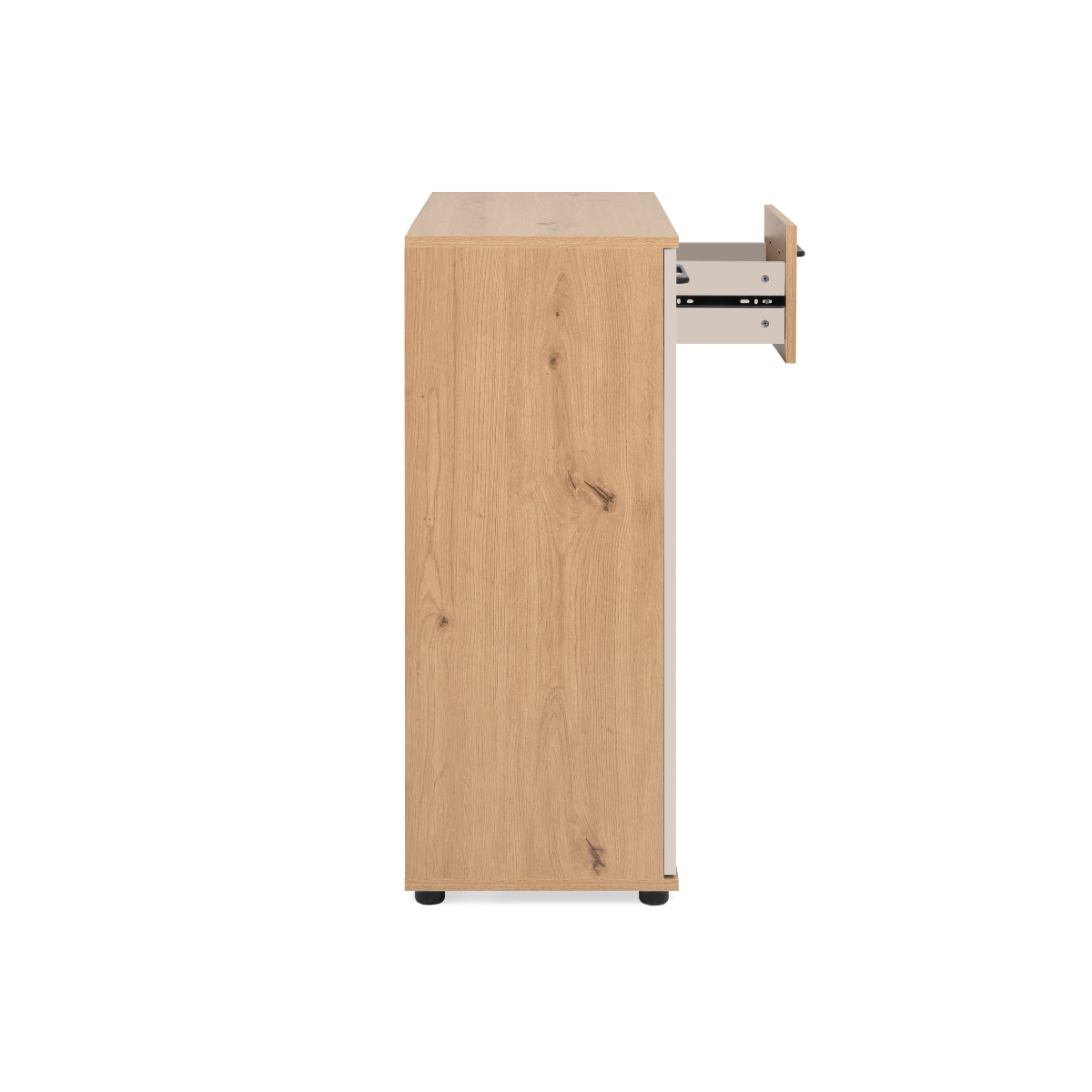 Buffet 2 portes, 1 tiroir LINO bois clair, CALICOSY