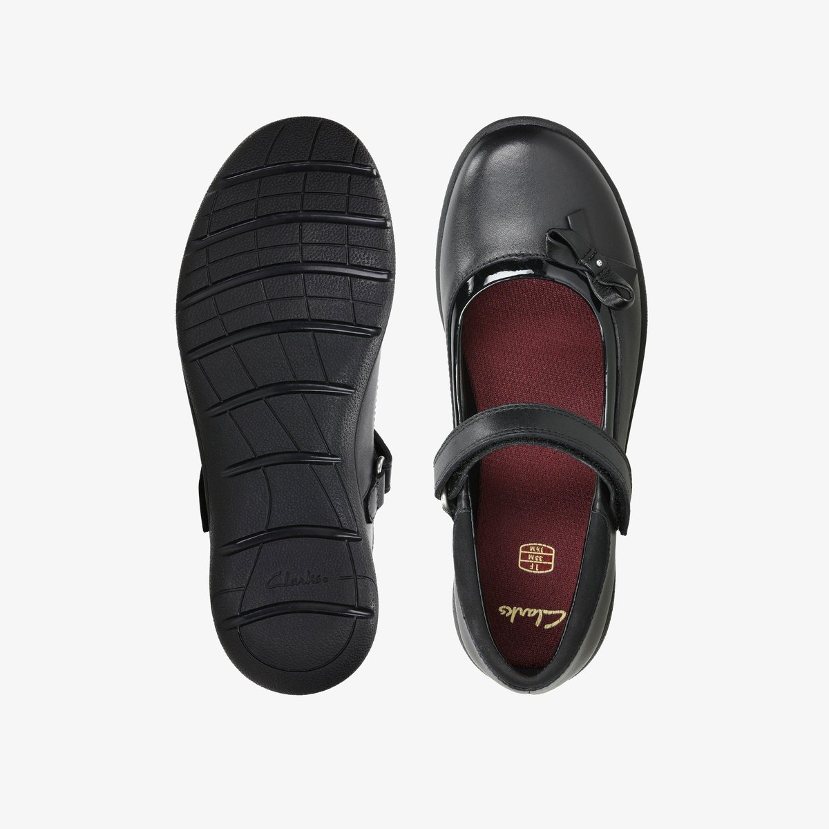 Ballerines Cuir VENTURE STAR noir, CLARKS