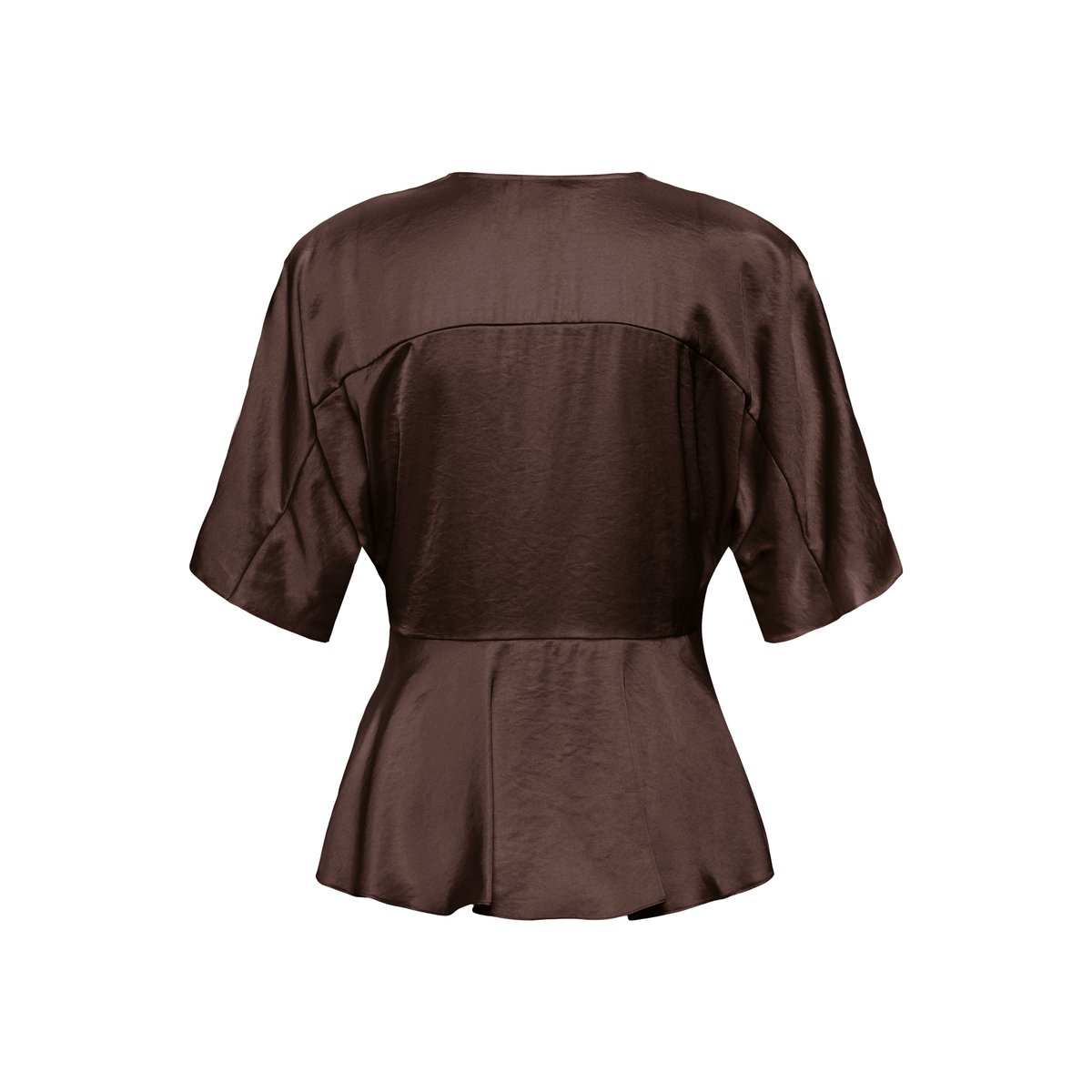 Chemise à manche courte marron chicory coffee, ICHI