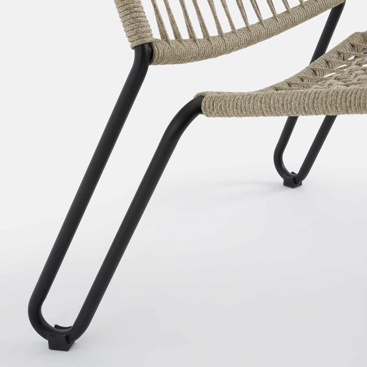 Fauteuil bas de jardin en corde tressée, MASIX naturel, LA REDOUTE INTERIEURS
