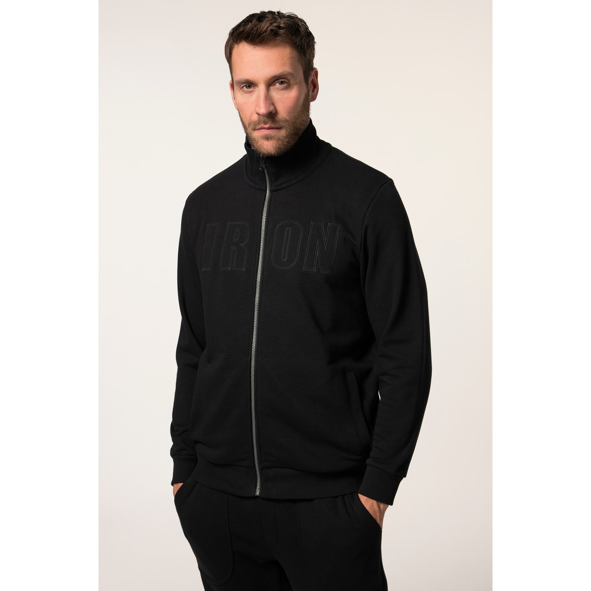 Veste en molleton collection Fitness noir, JP1880