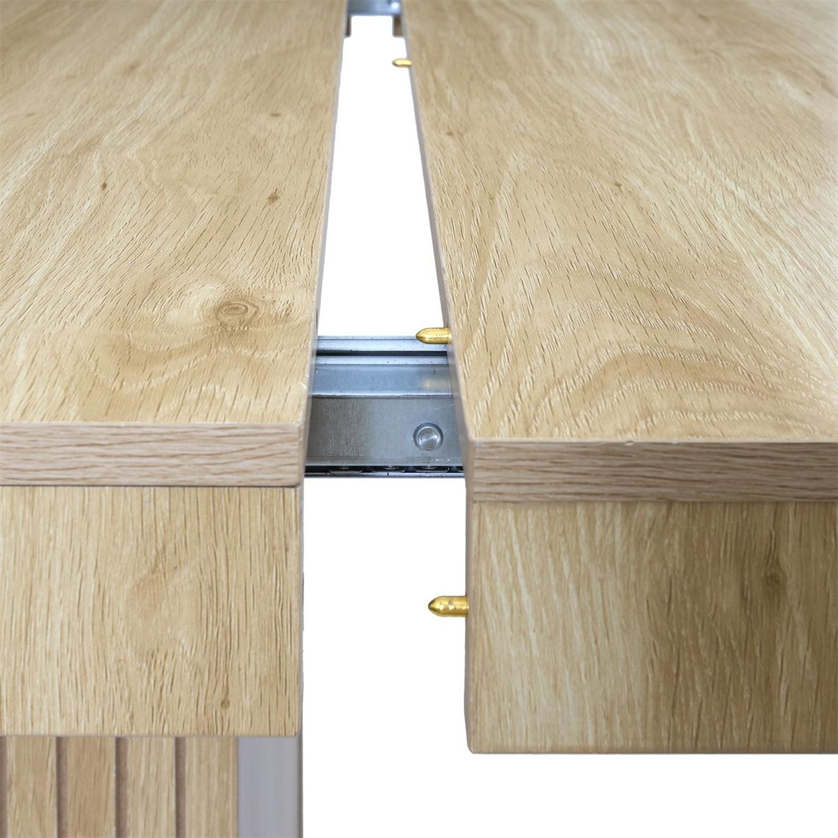 Console table extensible 2 à 10 places SAULK beige, THE HOME DECO FACTORY