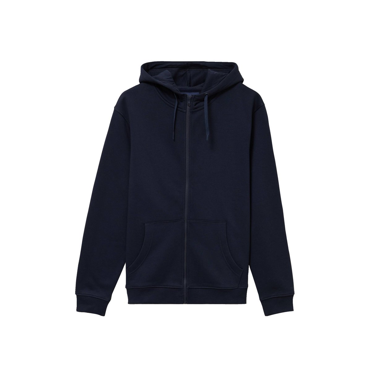 Sweat à capuche manches longues bleu marine, BONOBO