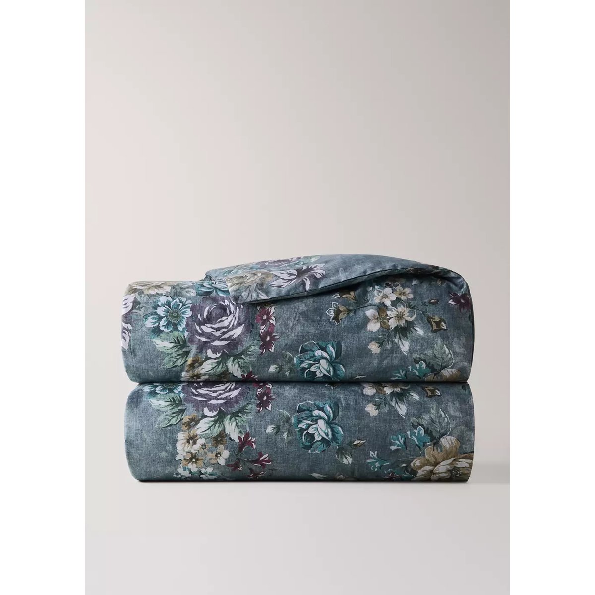 Housse de couette en percale de coton 100 % Lit 135/140 cm vert forêt, MANGO HOME