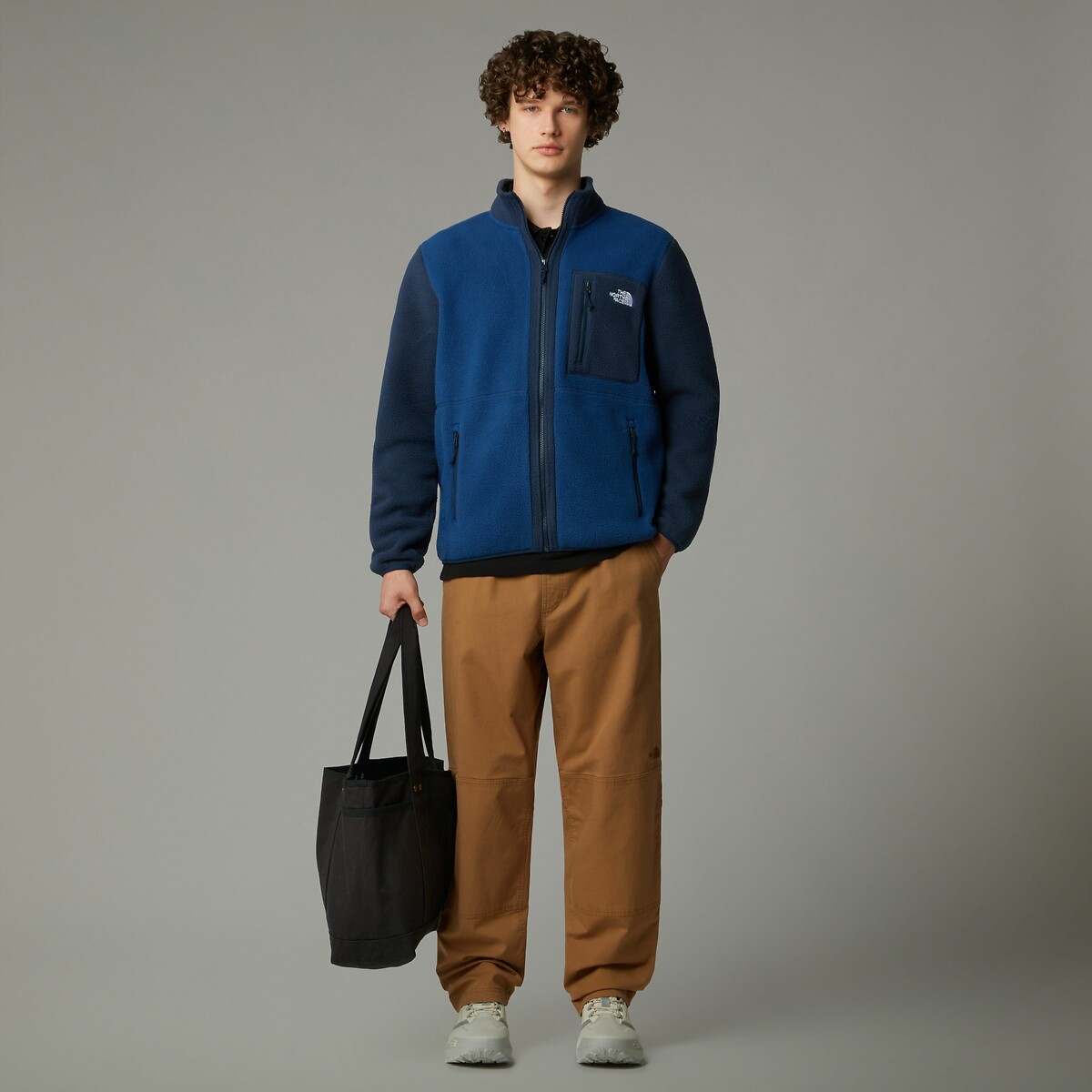 Sweat polaire zippé col montant Yumiori bleu marine, THE NORTH FACE