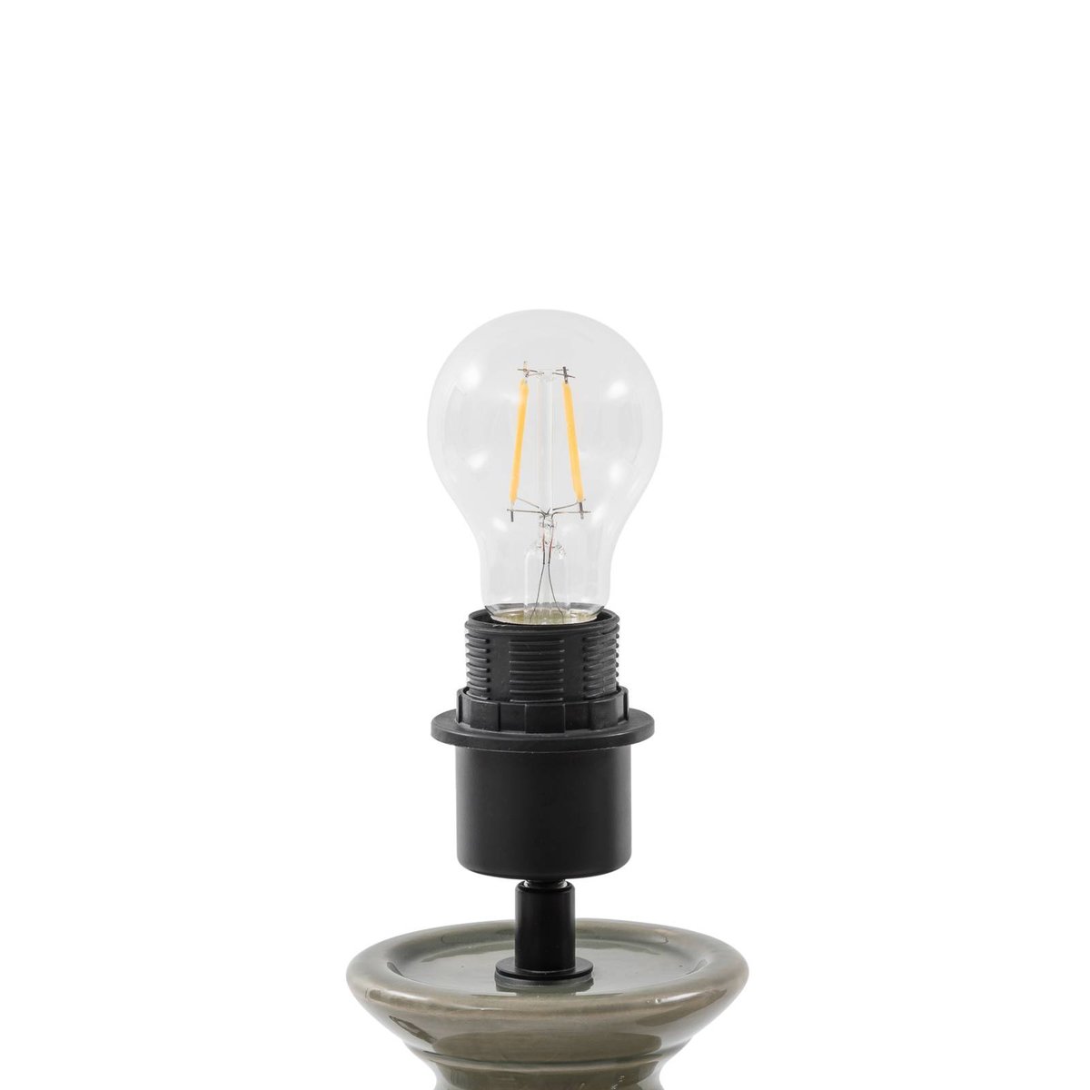 Lampe à poser en céramique design, Lyndorin vert, LUCANDE