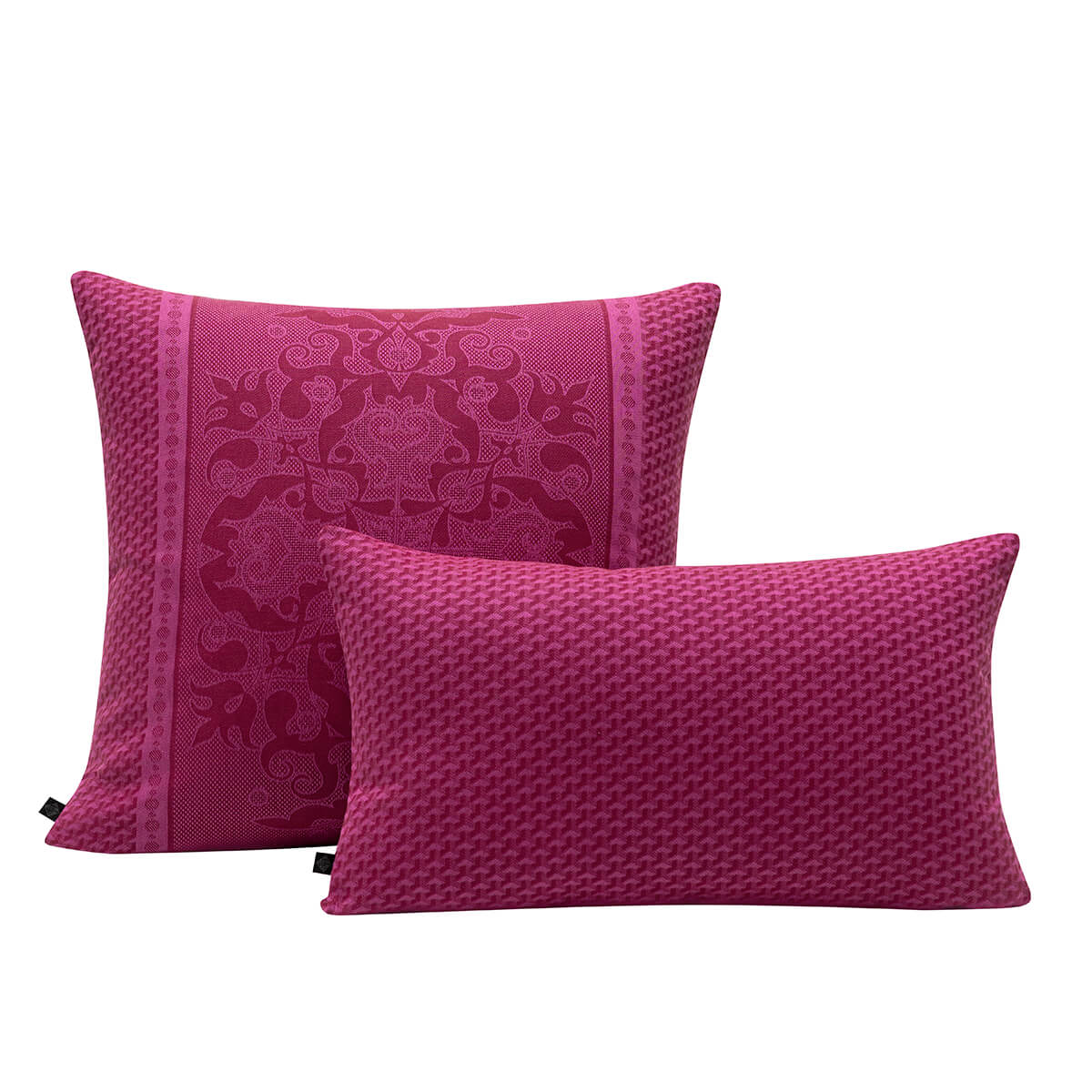 Housse de coussin en Coton, PALAIS VÉNITIEN pourpre, LE JACQUARD FRANCAIS