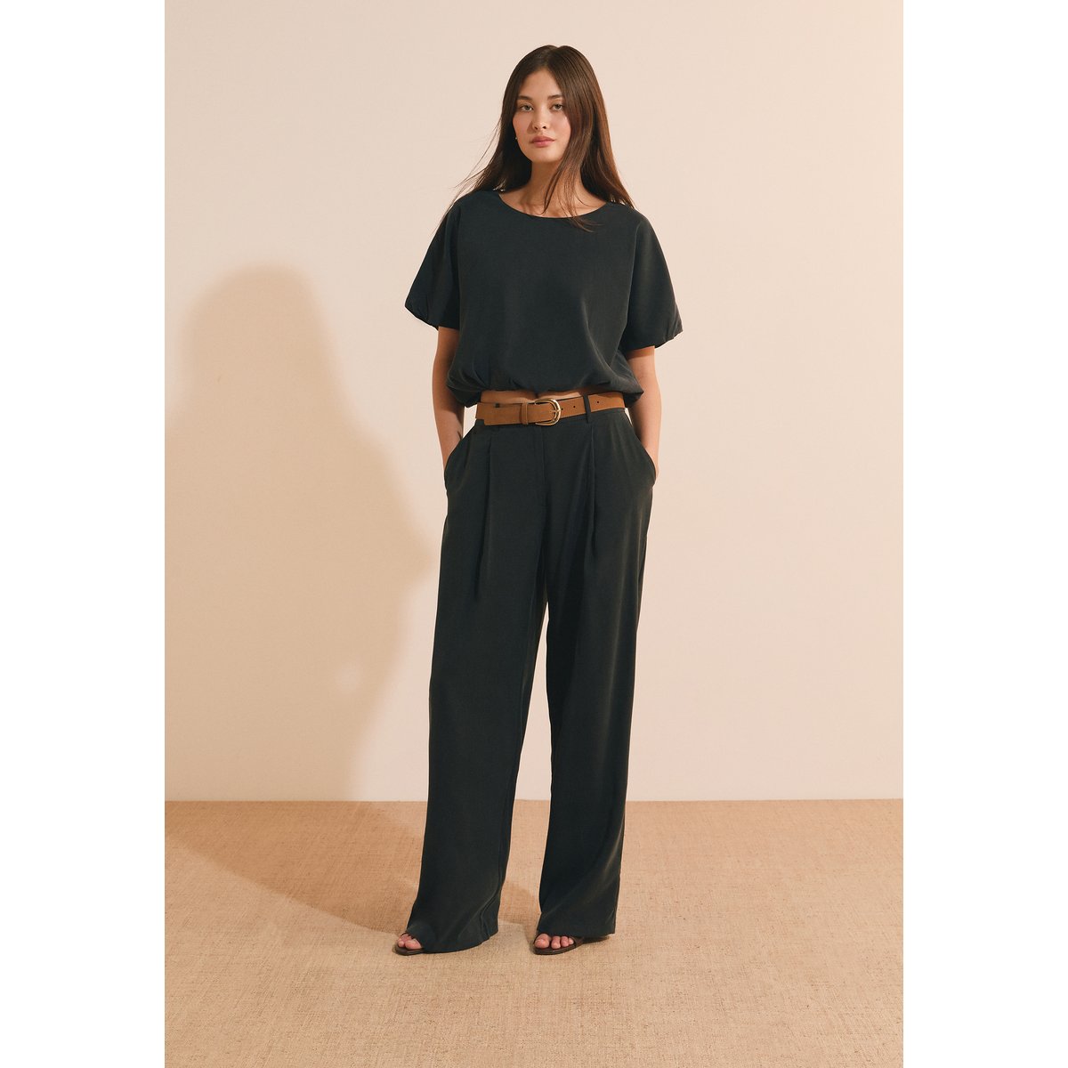 Pantalon large PAMMY noir, ETAM