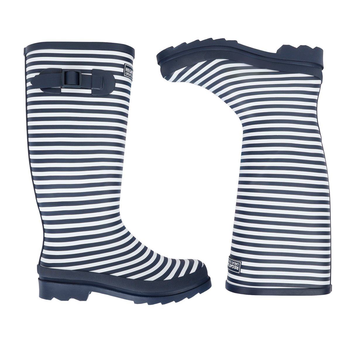 Bottes de pluie FAIRWEATHER bleu marine / blanc, REGATTA