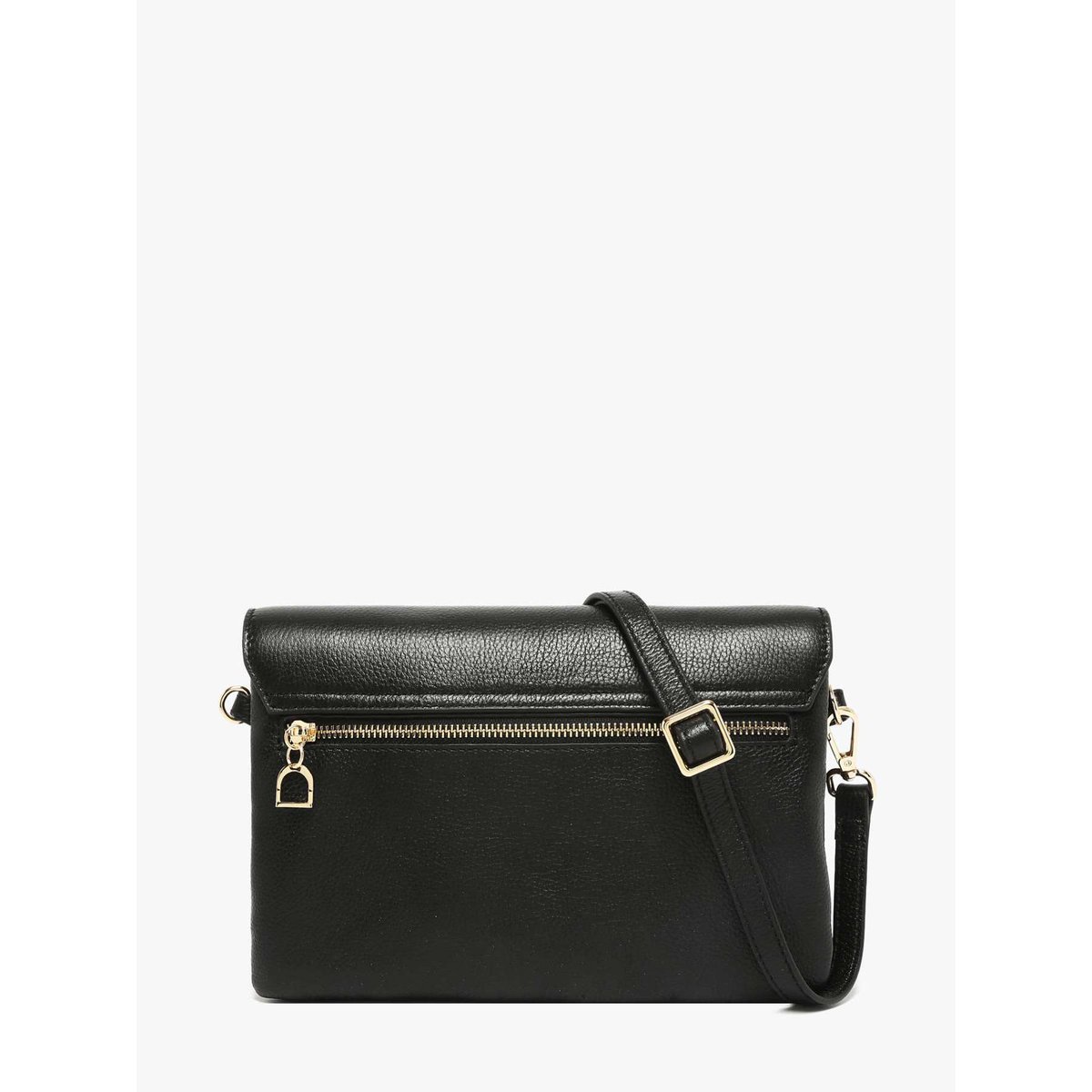 Sac bandoulière M Tradition cuir noir, ETRIER