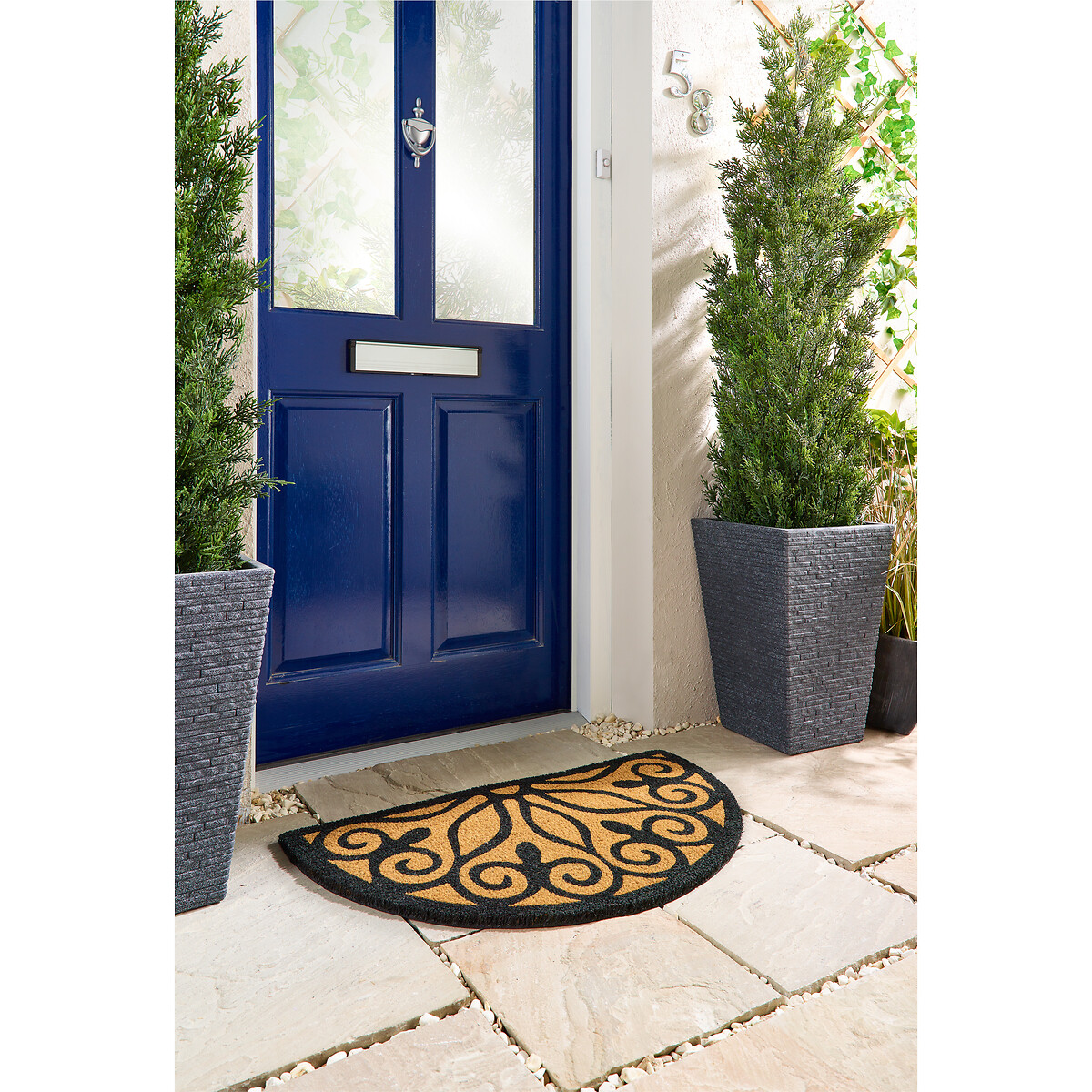 Scroll Doormat black/natural, MY MAT