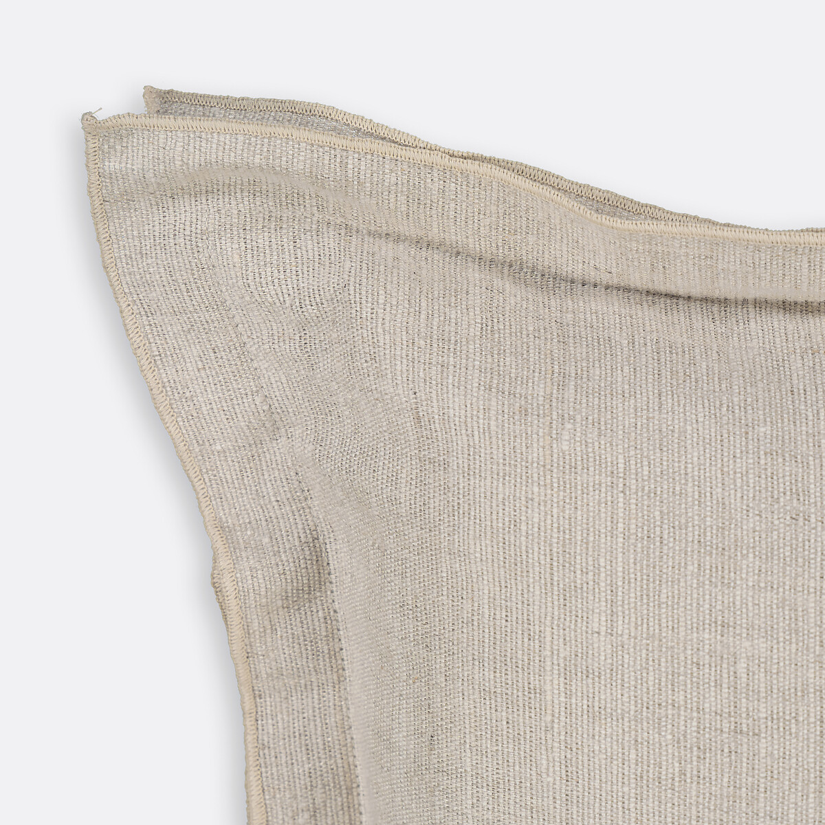 Housse de coussin en soie et lin, Marciana ecume, AM.PM