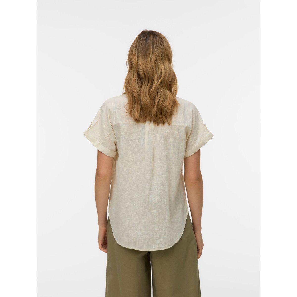 Chemise beige - silver lining 1, VERO MODA