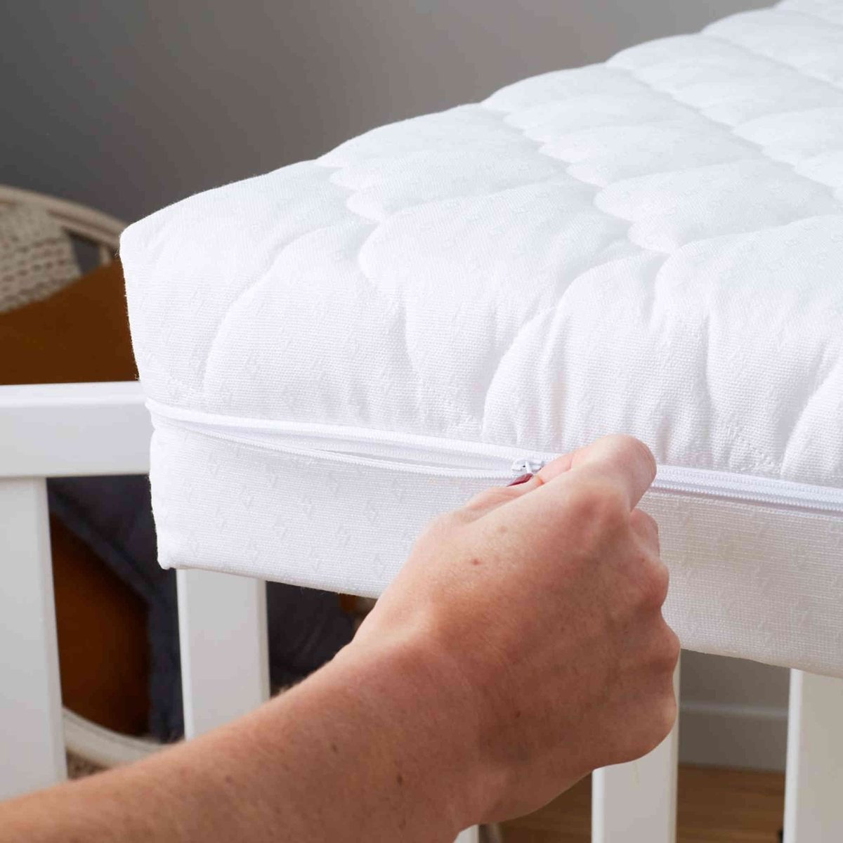Matelas ferme et déhoussable BAMBOO blanc, P'TIT LIT