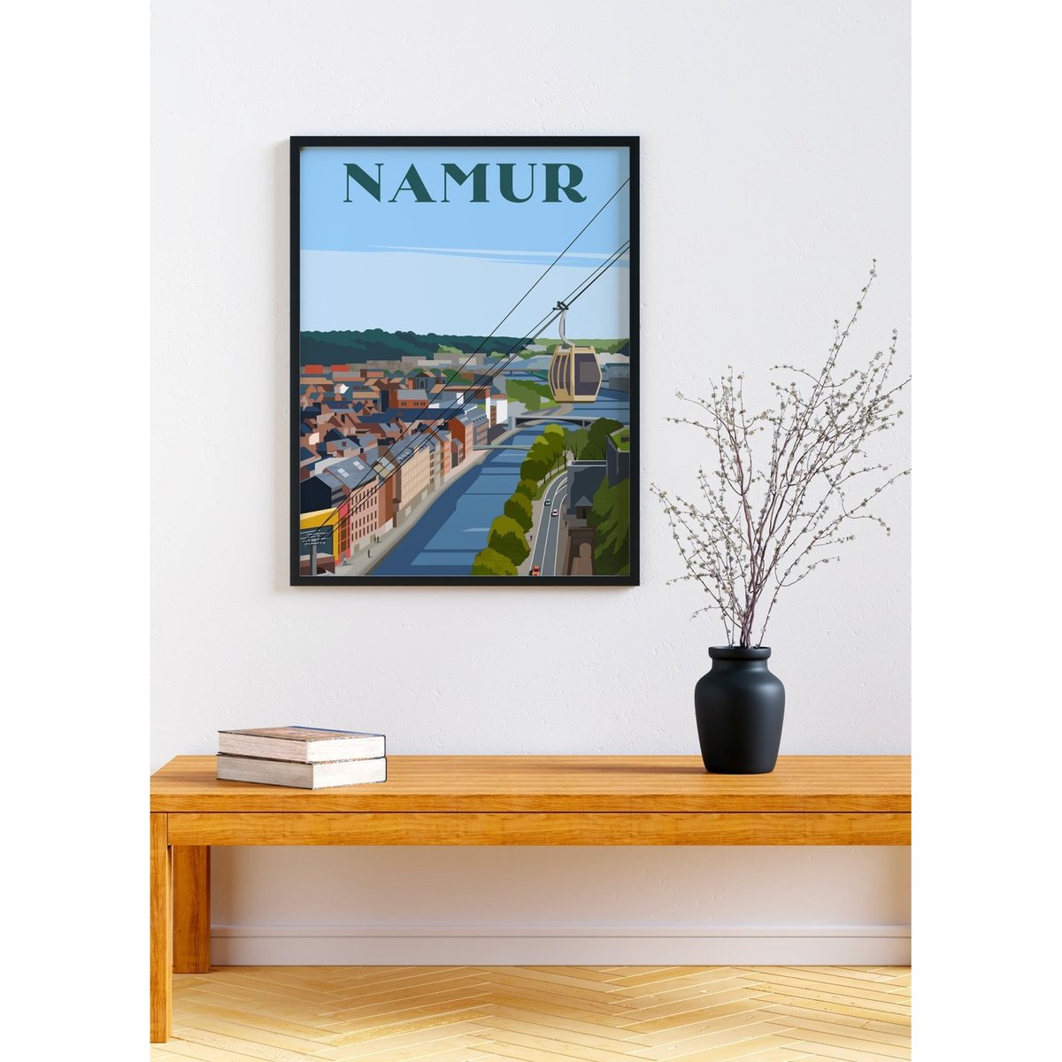 Affiche ville Namur blanc, L'AFFICHERIE