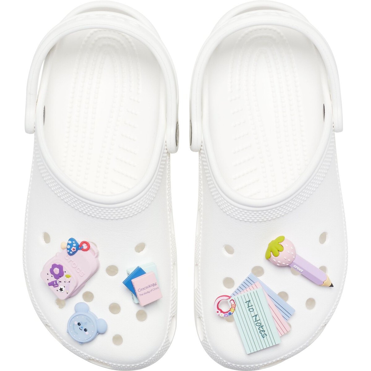 Lot de 5 Jibbitz Girly Back to School multicolore, CROCS