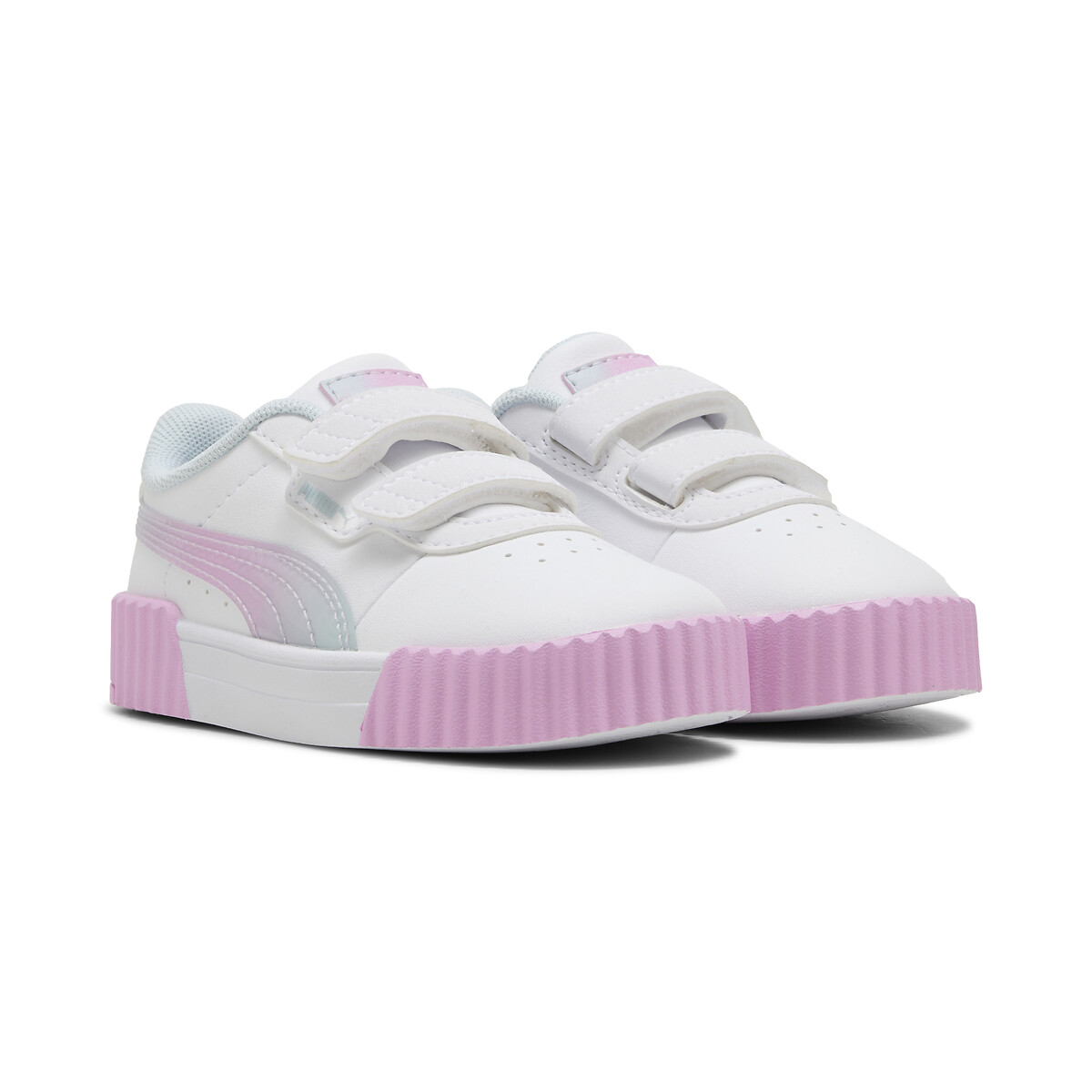 Carina 3.0 Faded Glow V touch 'n' close trainers white/iridescent pink, PUMA