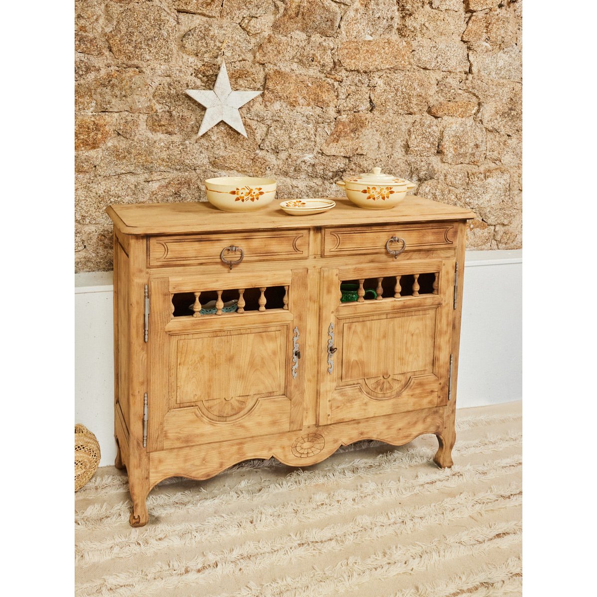 Buffet en bois Gilbert N°1643 - Bon état bois clair, DEBONGOUT
