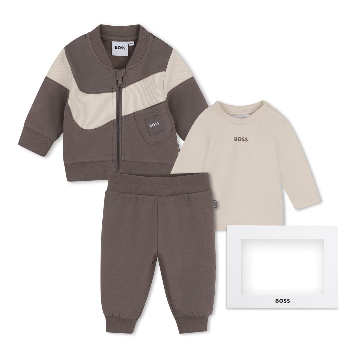 Ensemble pantalon, cardigan et tee-shirt falcon, BOSS KIDSWEAR