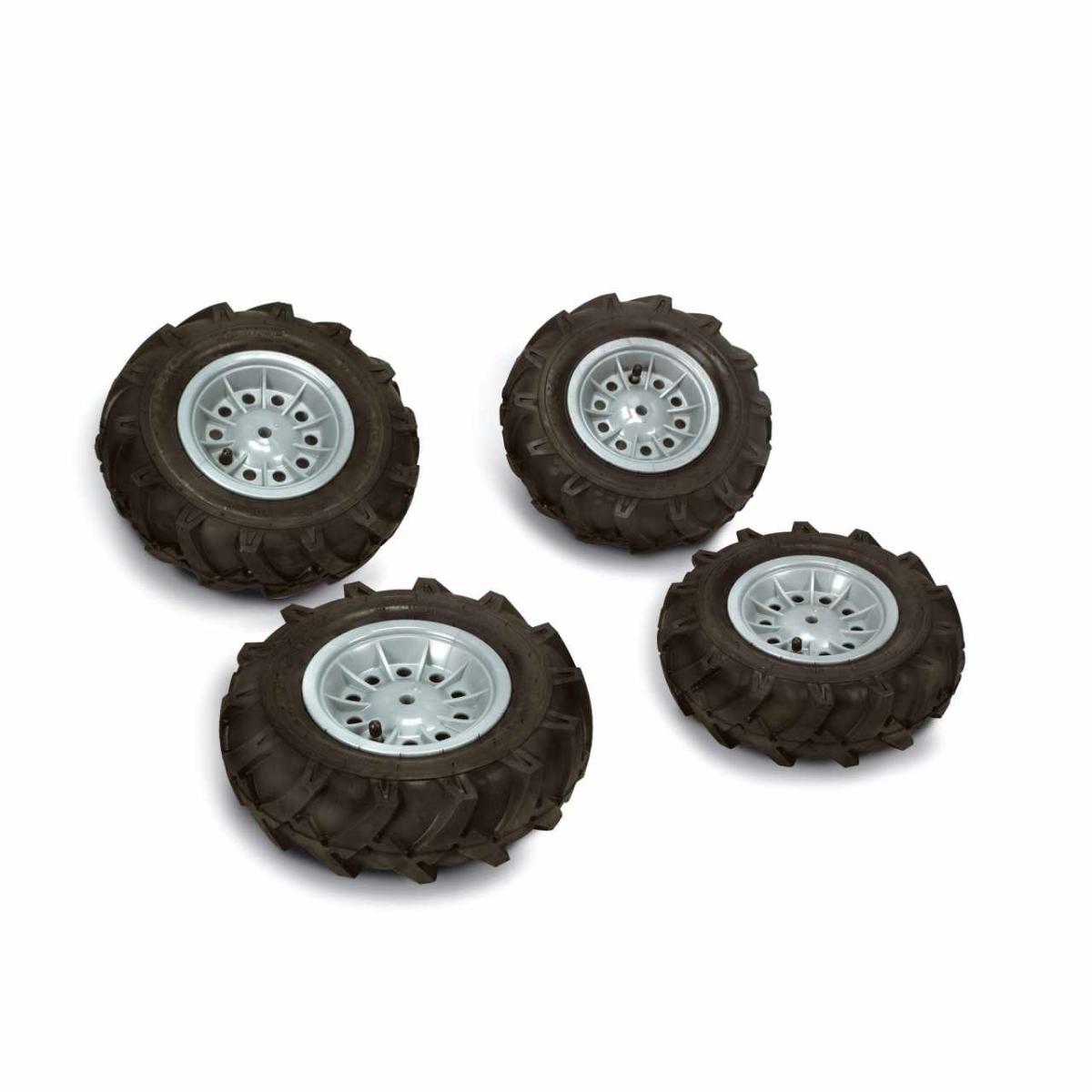 Lot roues pour rollyFarmtrac Premium noir, ROLLY TOYS