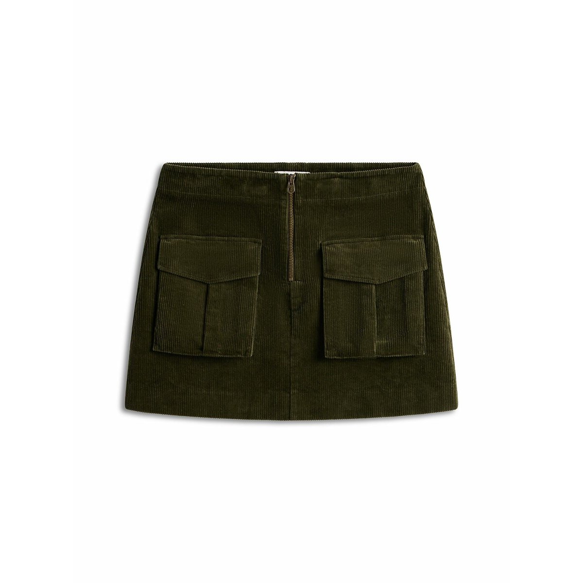 Gonna corta in velluto kaki, TOMMY HILFIGER