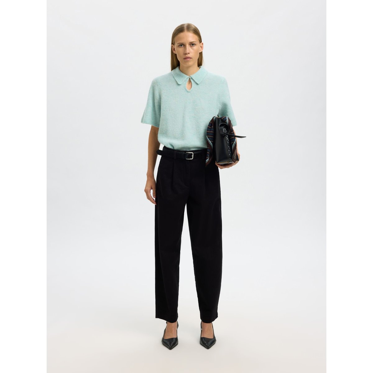 Top En Maille bleu - blue glow, SELECTED