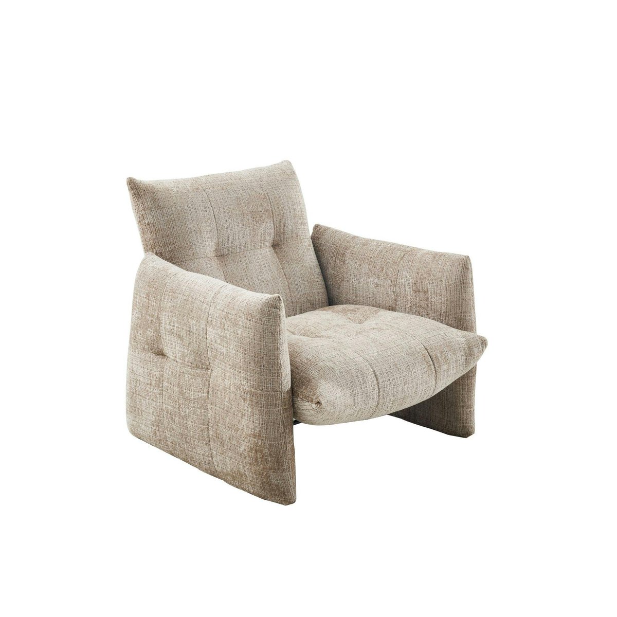 Fauteuil de salon à grands accoudoirs CORTINA beige, PIER IMPORT