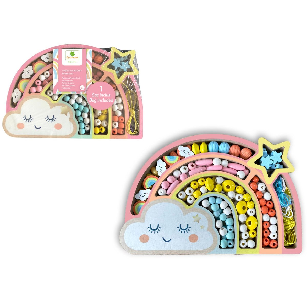 Coffret perles multicolore, SYCOMORE