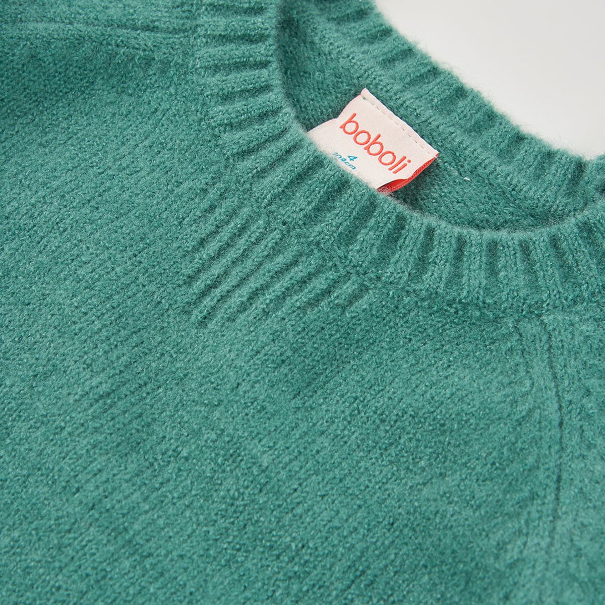 Pull garçon col rond noir, BOBOLI