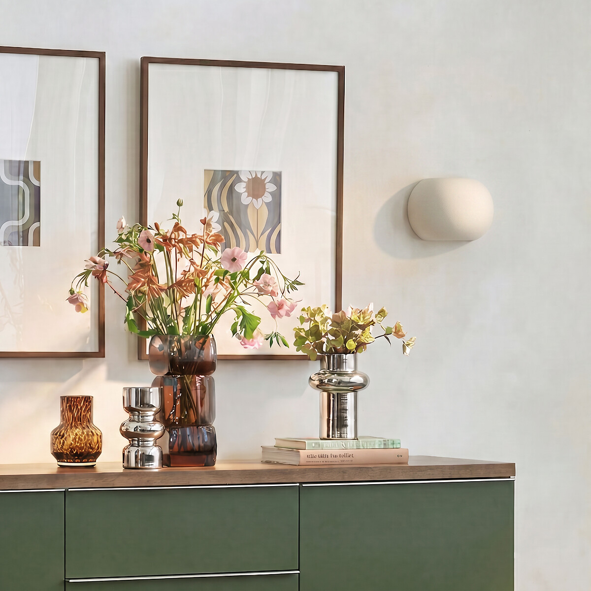 Keramische wandlamp, ODEA greige, LA REDOUTE INTERIEURS