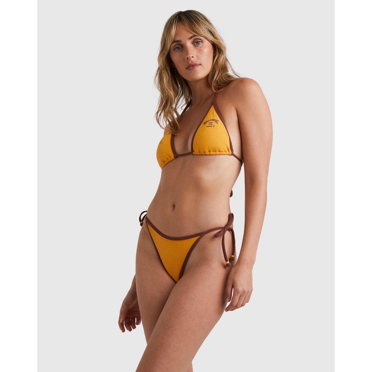 Bas de bikinis SINCE 73 TIE SIDE HIKE jaune golden hour, BILLABONG