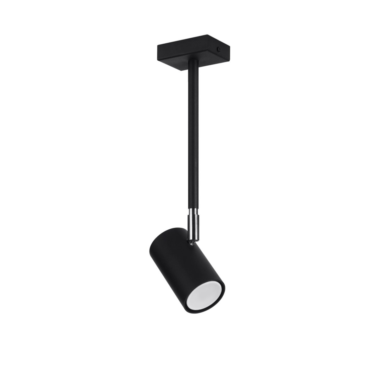 Plafonnier Acier Noir GU10 1 Norano noir, EDEN